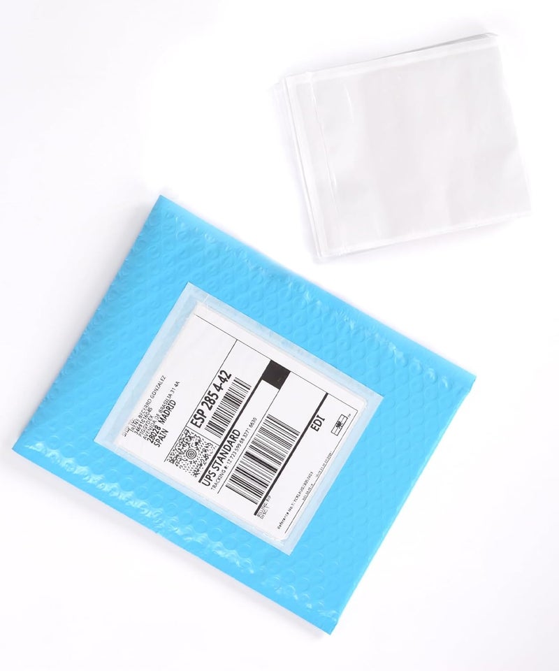 IN SAFE PACK 100 PCS 4.5"x 5.5" Clear Self-Adhesive Packing List Envelopes - Shipping/Mailing Pouch Enclosed Bags for Packing Slips Invoice Label - Image 1